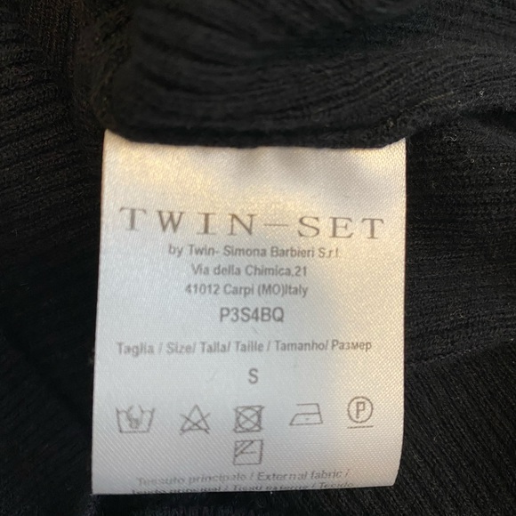 Twin Set By Simona Barbieri Black Sheer Blouse - Picture 9 of 9